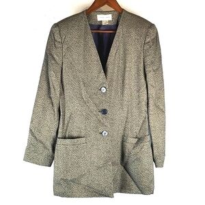 Vintage Casual Corner Brocade‎ Blazer